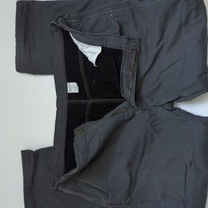 Polarking Men's Fleece Lined Grey Work Pants 40 x 32